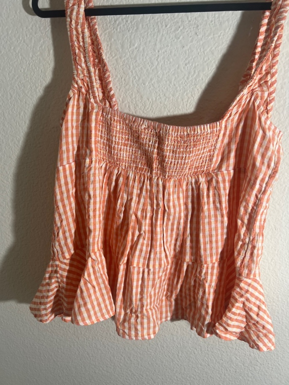 Anthropologie Celandine Lakeside Smocked Tank Sz XL summer cotton nautical - Picture 7 of 7